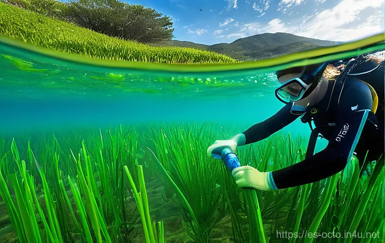 옥토넛 주요 사건의 실제 사례 - **Prompt for Coral Reefs & Acidification/Restoration:**
    "A stunning underwater diptych, showcasi...