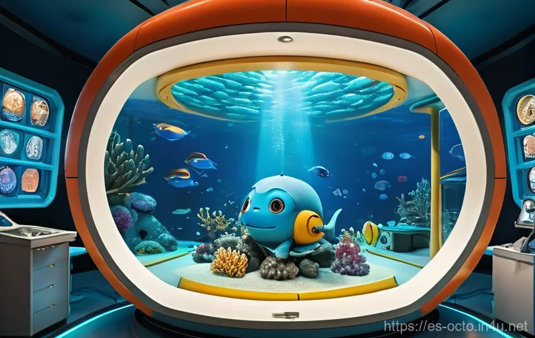 옥토넛 주요 대원들의 도전 이야기 - **The Octopod: Hub of Underwater Exploration and Home**
    A vibrant, highly detailed 3D animated s...