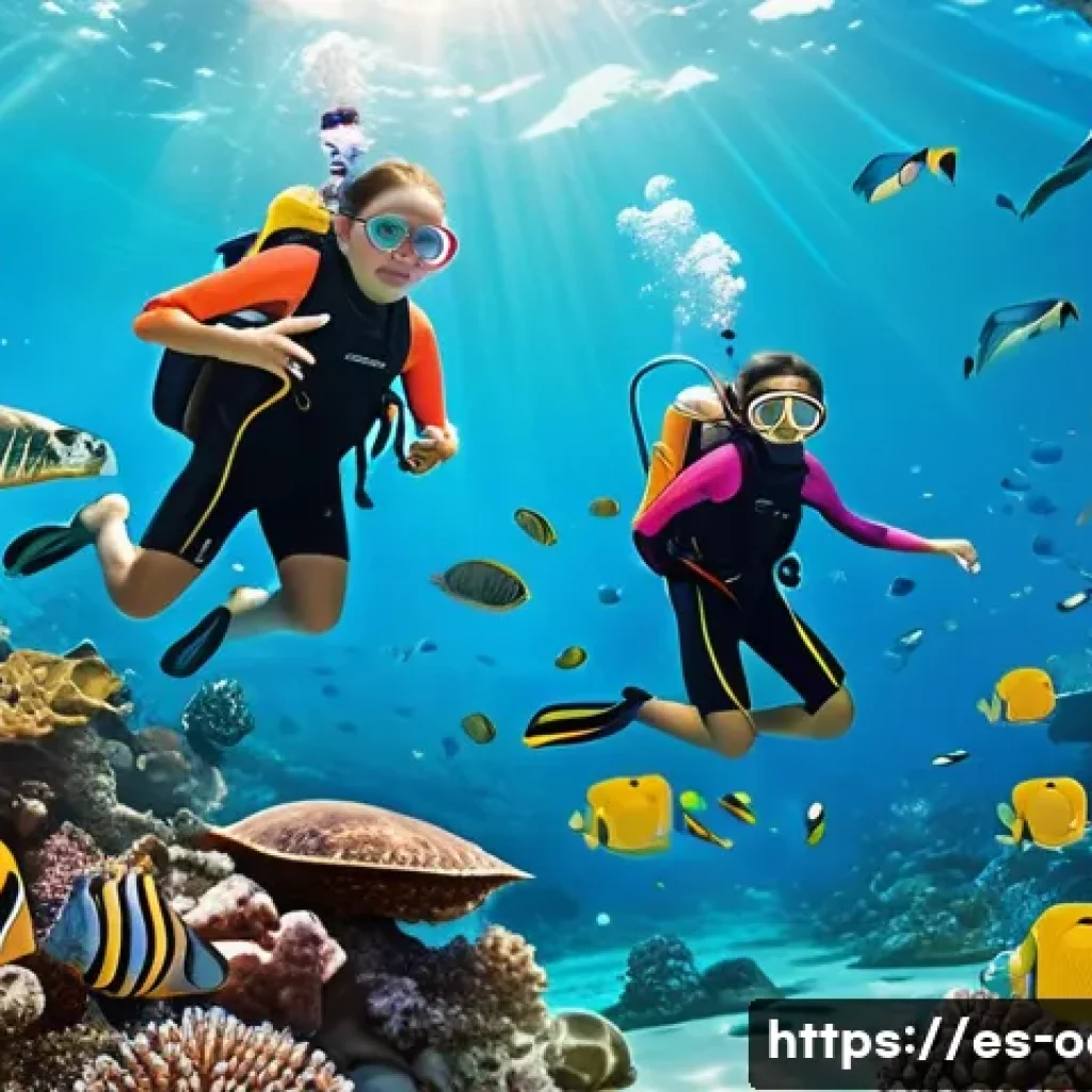 옥토넛 시청자 반응 변화 - A vibrant underwater scene featuring a diverse group of animated children wearing colorful wetsuits ...