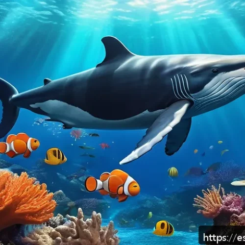 옥토넛 해양 구조 활동 재현 - A vibrant underwater scene inspired by Octonauts, featuring a colorful coral reef teeming with diver...