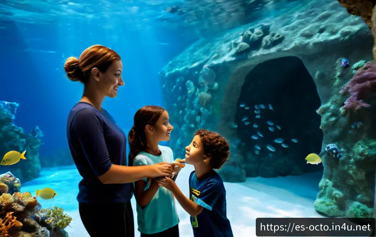 옥토넛 에피소드별 숨은 의미 - Photorealistic underwater exploration scene inspired by children’s marine adventure themes, a divers...